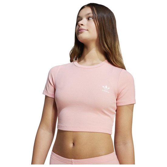 Adidas Παιδική κοντομάνικη μπλούζα Ribbed Crop Tee